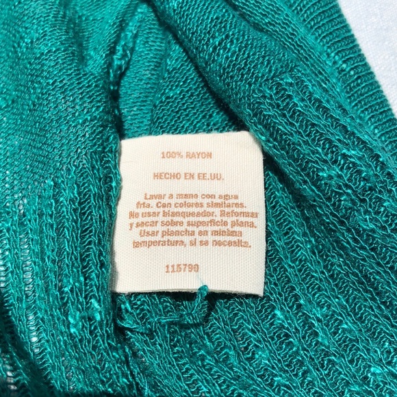 ✨4 for $20✨ Aqua Blue Shrug Sweater - Picture 6 of 8